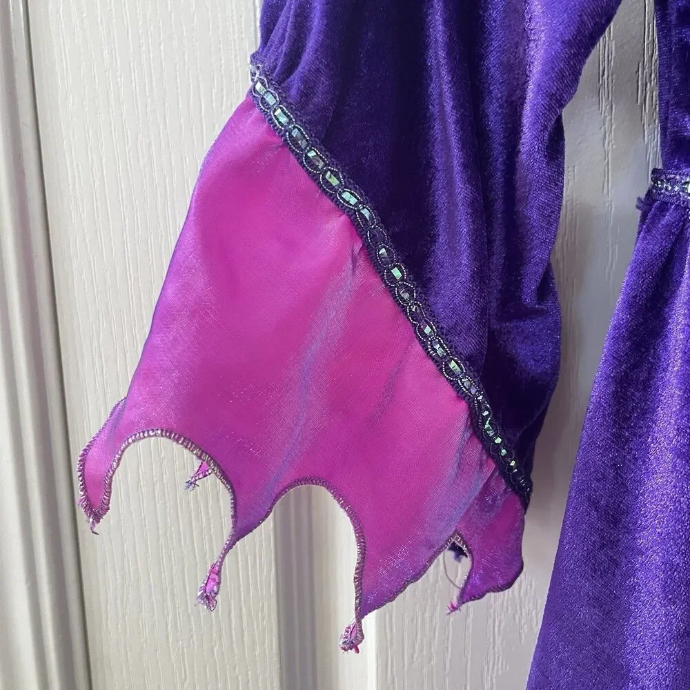 Disney Store Maleficent Halloween Costume DRESS ONLY Purple Pink Girls Size 4